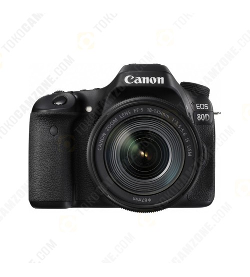 Canon EOS 80D Kit 18-135mm Nano USM WiFi (Promo Cashback Rp 500.000 + Power Adapter PZ-E1 Periode 01 s/d 30 November 2019)